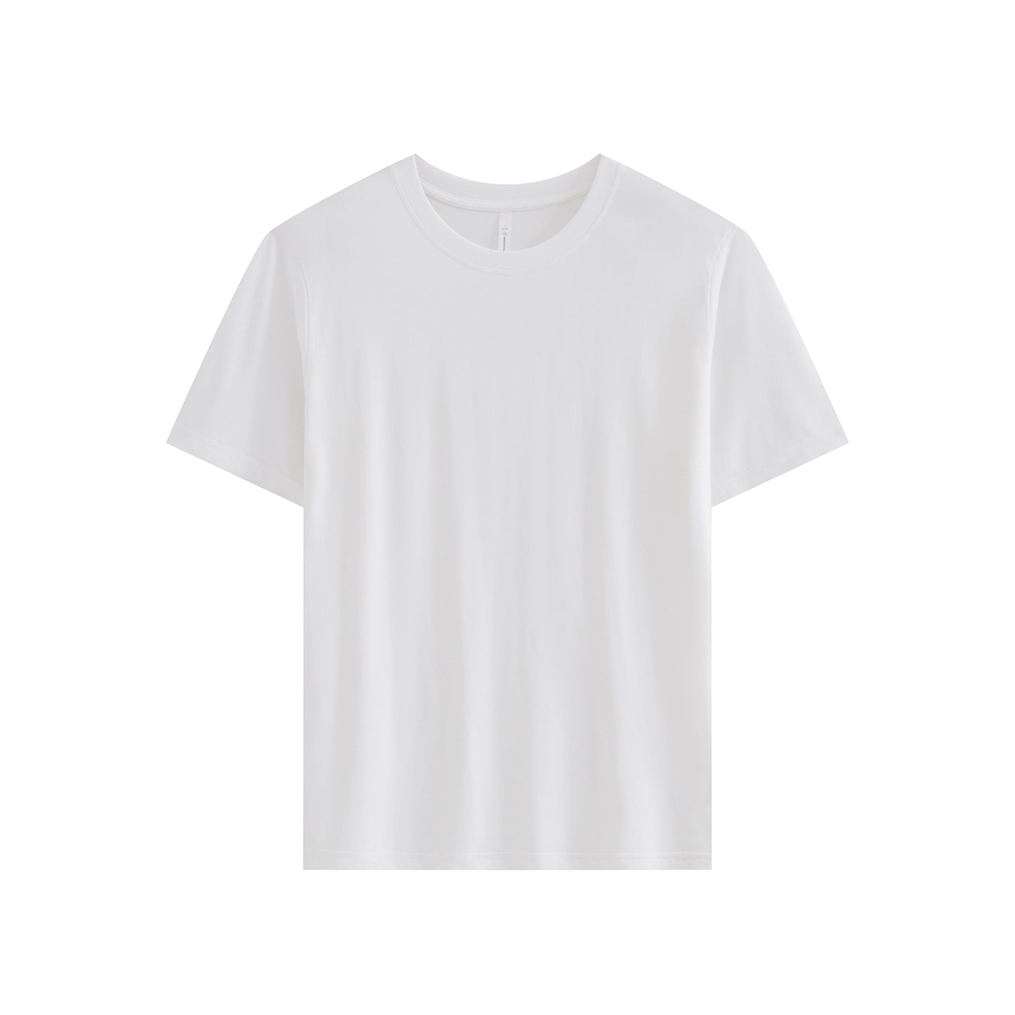 210G IceTech Cotton Adult Round Neck Short Sleeve T-Shirt - Athens White - Tee2u.co