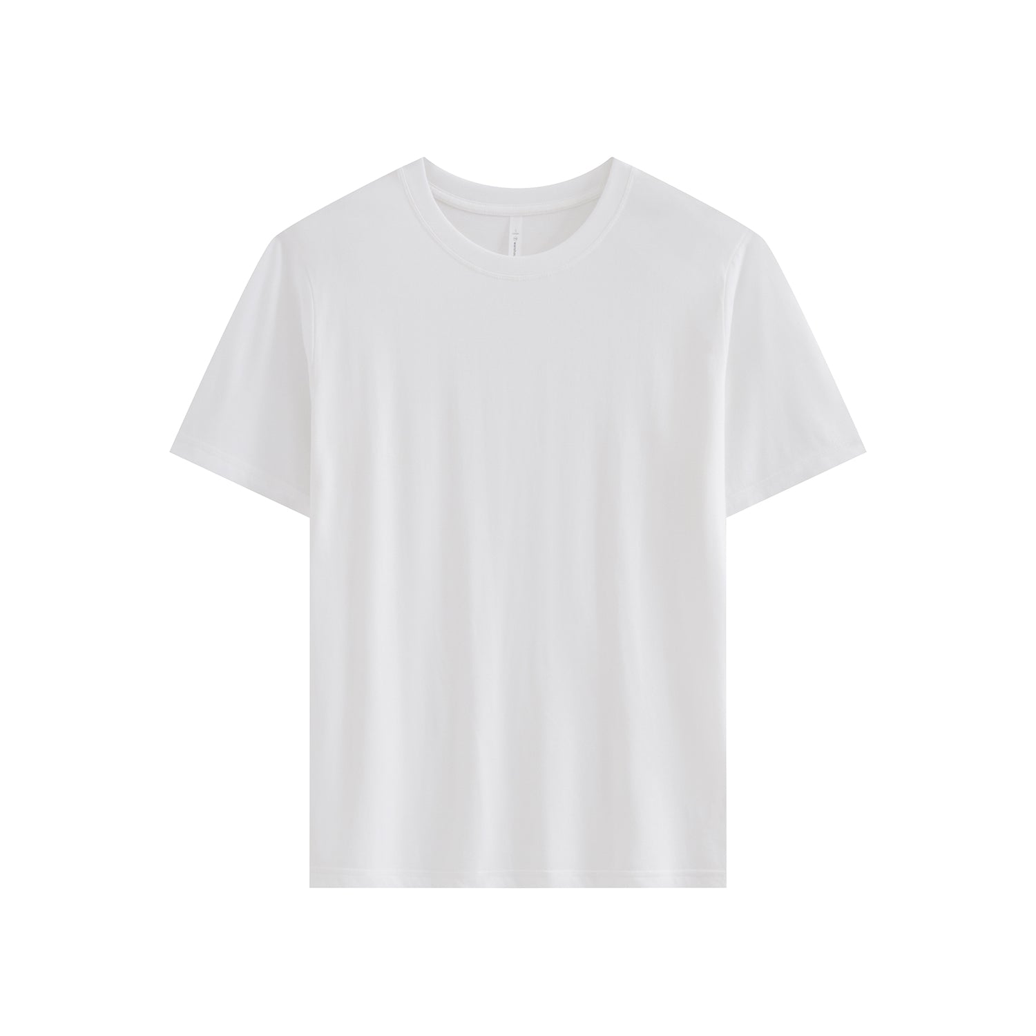 210G IceTech Cotton Adult Round Neck Short Sleeve T-Shirt - Athens White - Tee2u.co