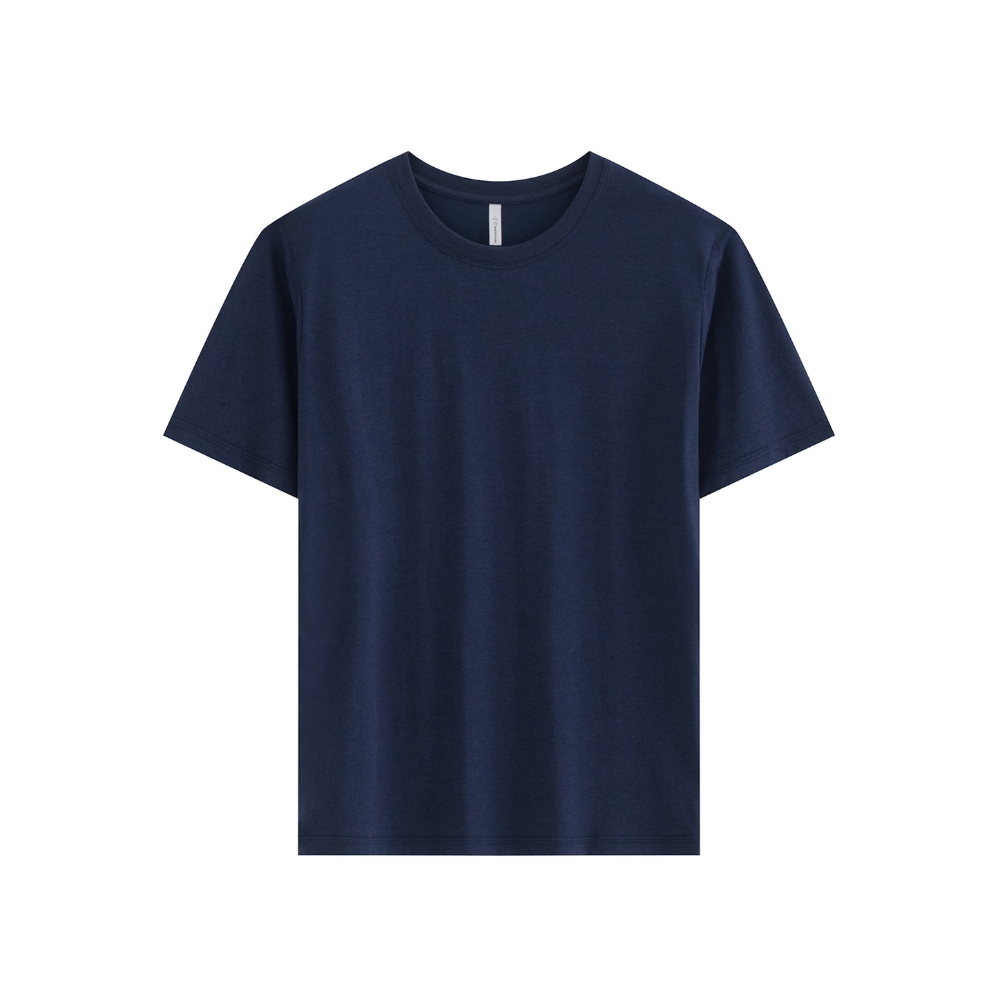 210G IceTech Cotton Adult Round Neck Short Sleeve T-Shirt - Navy Blue - Tee2u.co