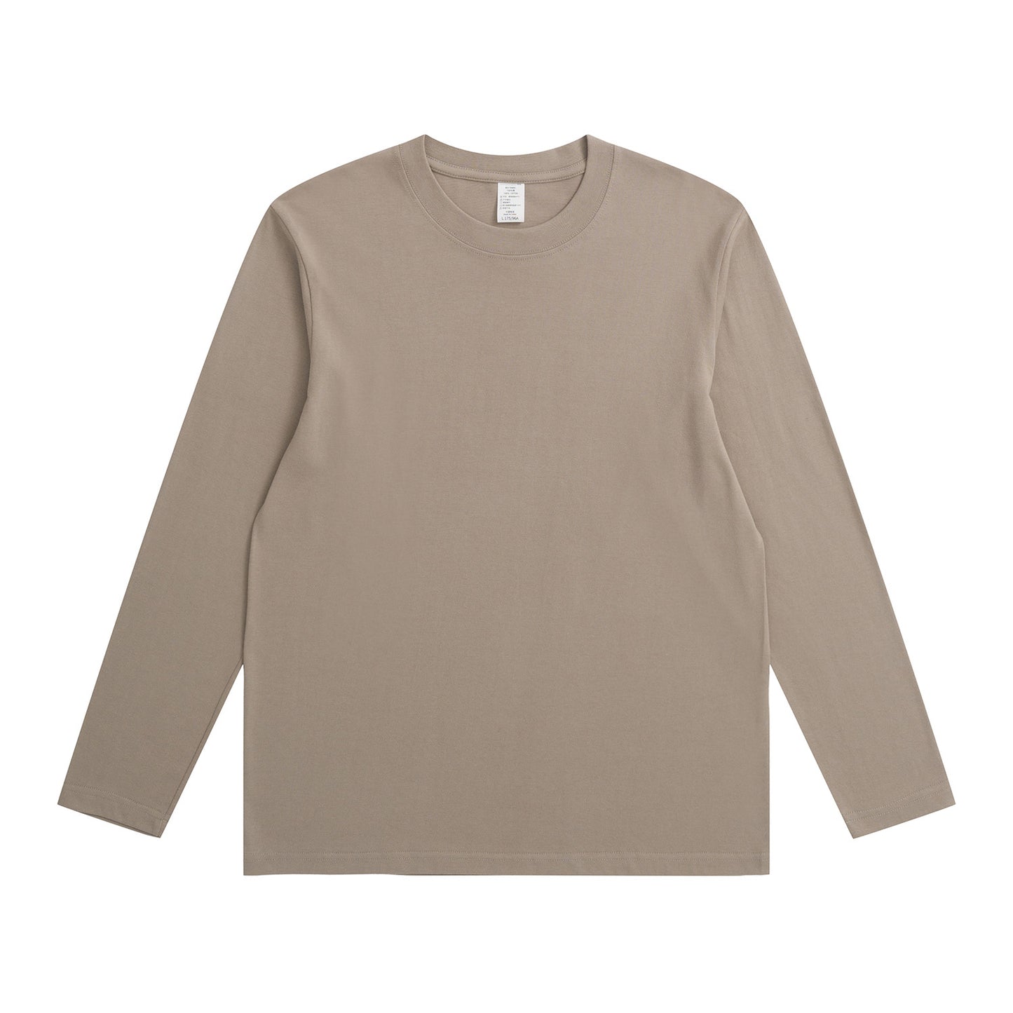 230G Adult Round Neck Long Sleeve T-Shirt - Tee2u.co