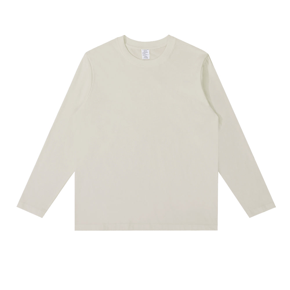 230G Adult Round Neck Long Sleeve T-Shirt - Tee2u.co