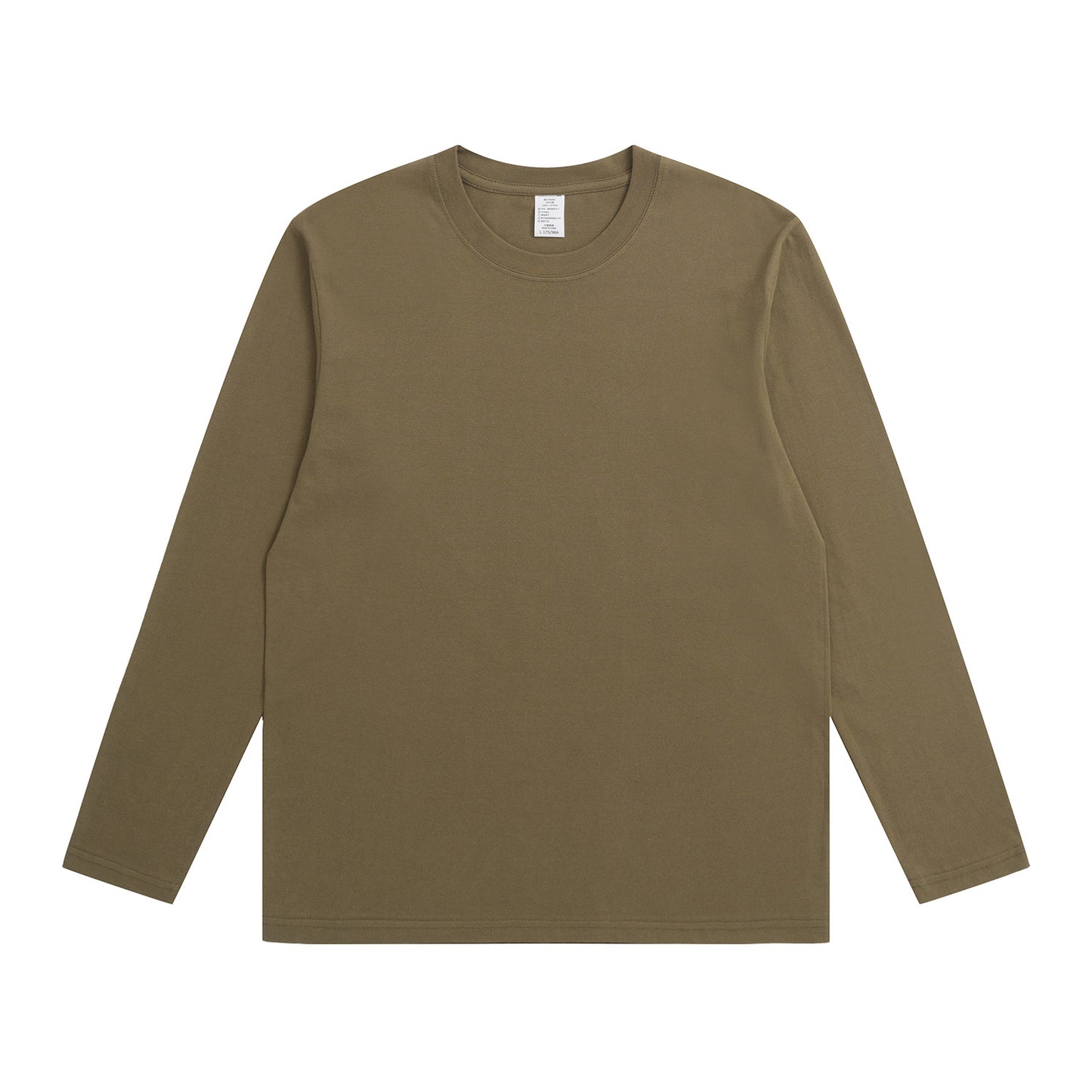 230G Adult Round Neck Long Sleeve T-Shirt - Tee2u.co