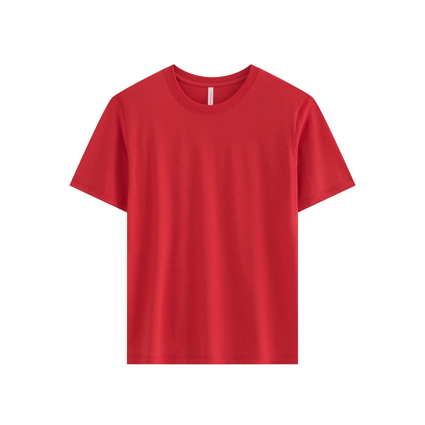 210G IceTech Cotton Adult Round Neck Short Sleeve T-Shirt - Red - Tee2u.co